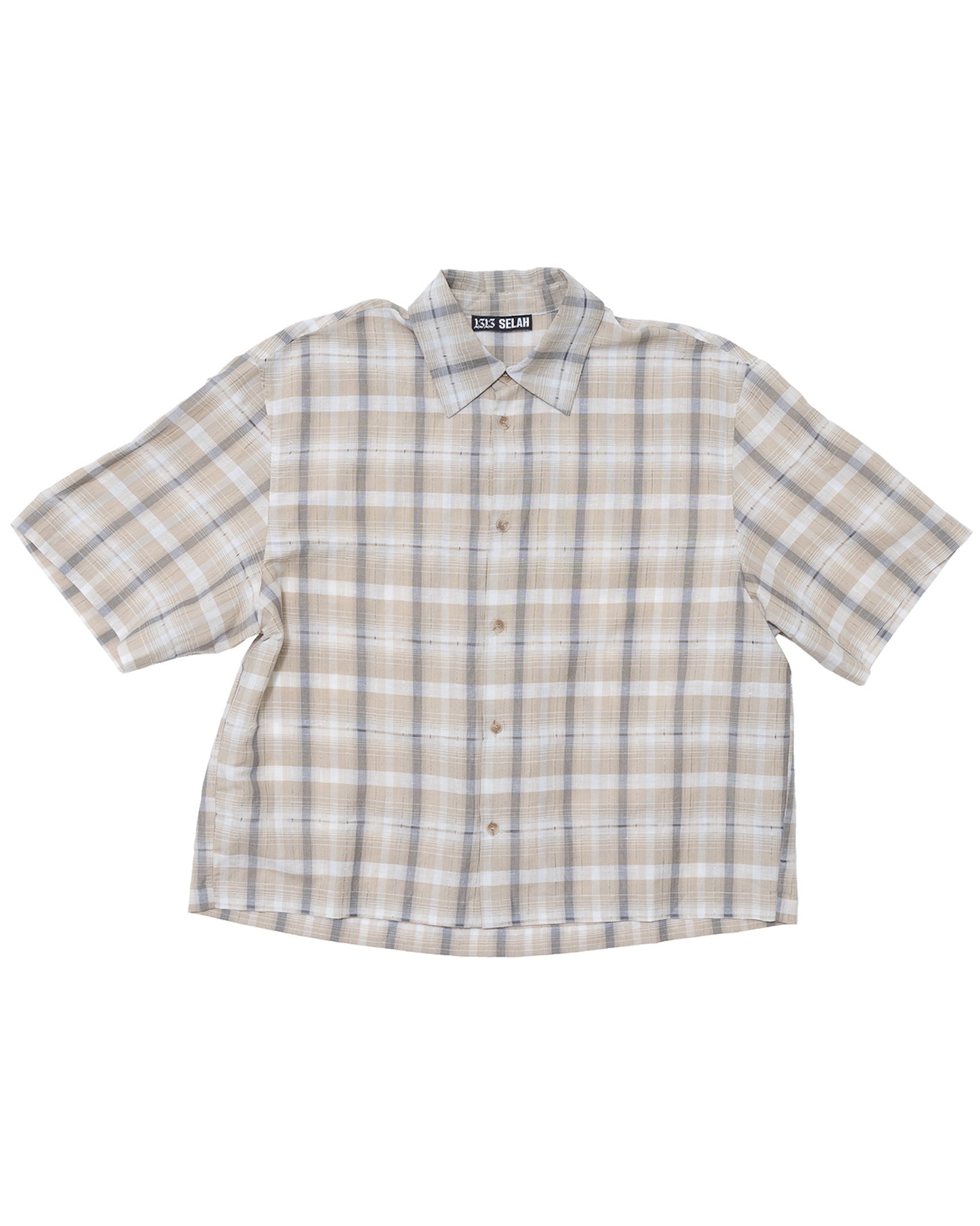 1313_SELAH_MANO_SHORTSLEEVE_SHIRT_BEIGE_CHECK_1