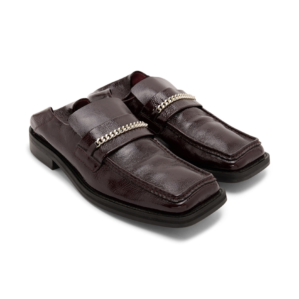 Martine Rose / FOLD BACK SQUARE TOE RED OXBLOOD