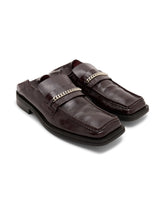 Martine Rose / FOLD BACK SQUARE TOE RED OXBLOOD