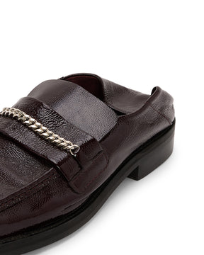 Martine Rose / FOLD BACK SQUARE TOE RED OXBLOOD