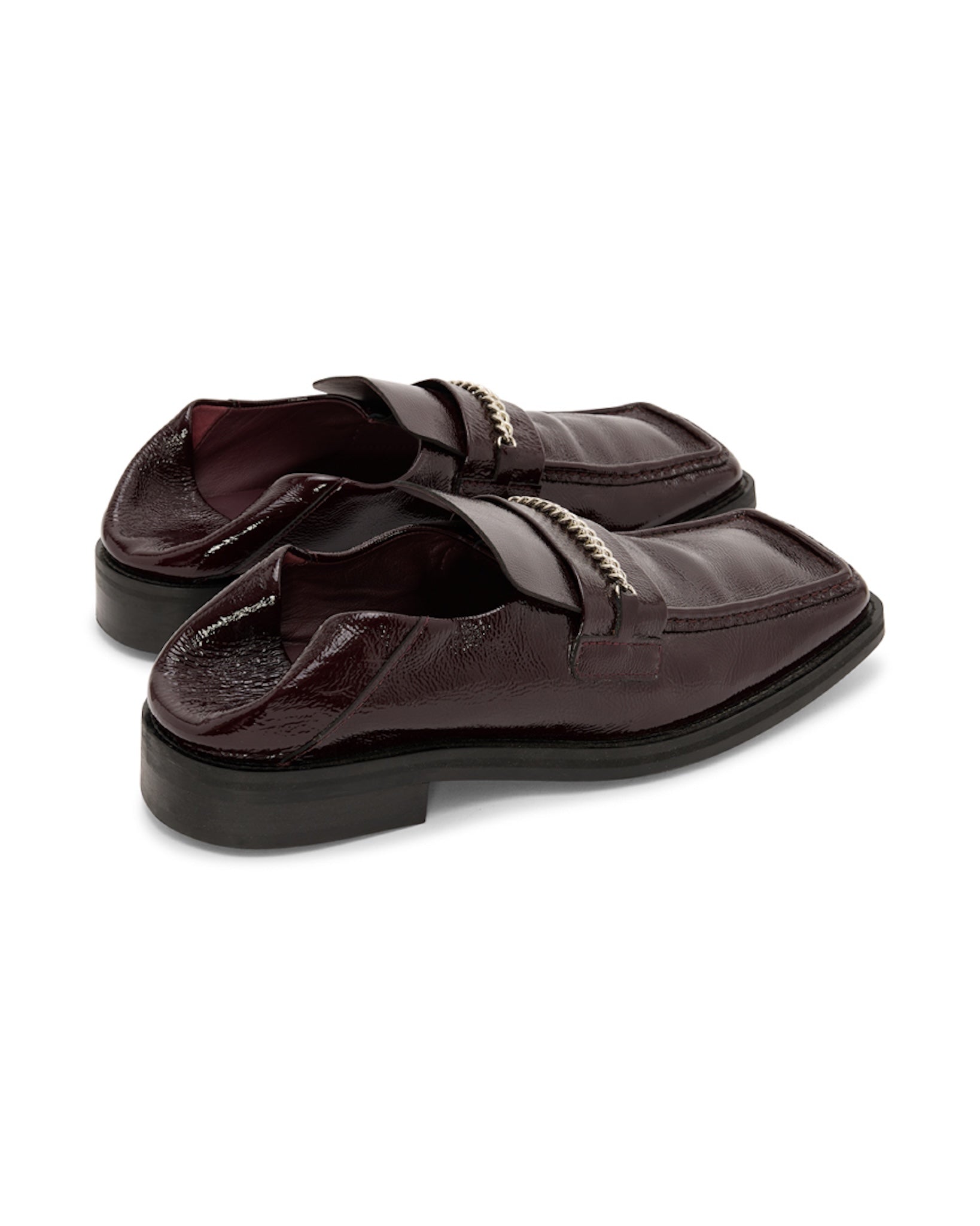 Martine Rose / FOLD BACK SQUARE TOE RED OXBLOOD