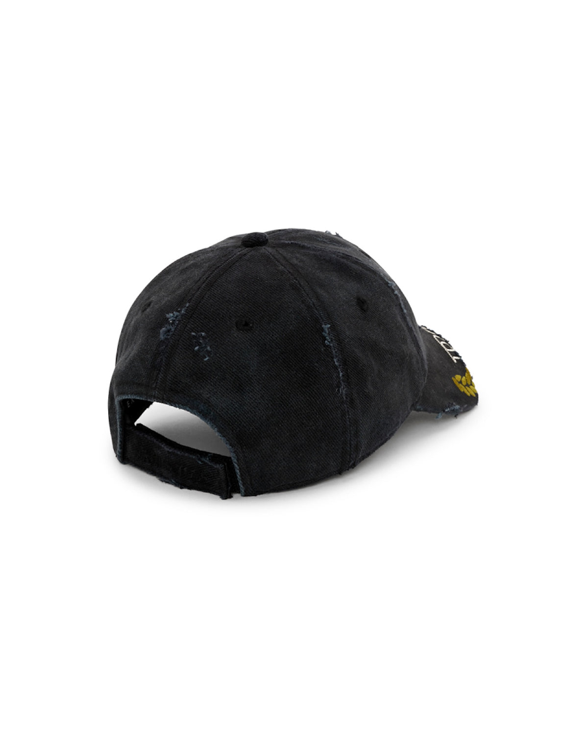 Martine Rose / CUT PEAK CAP BLACK WASHED