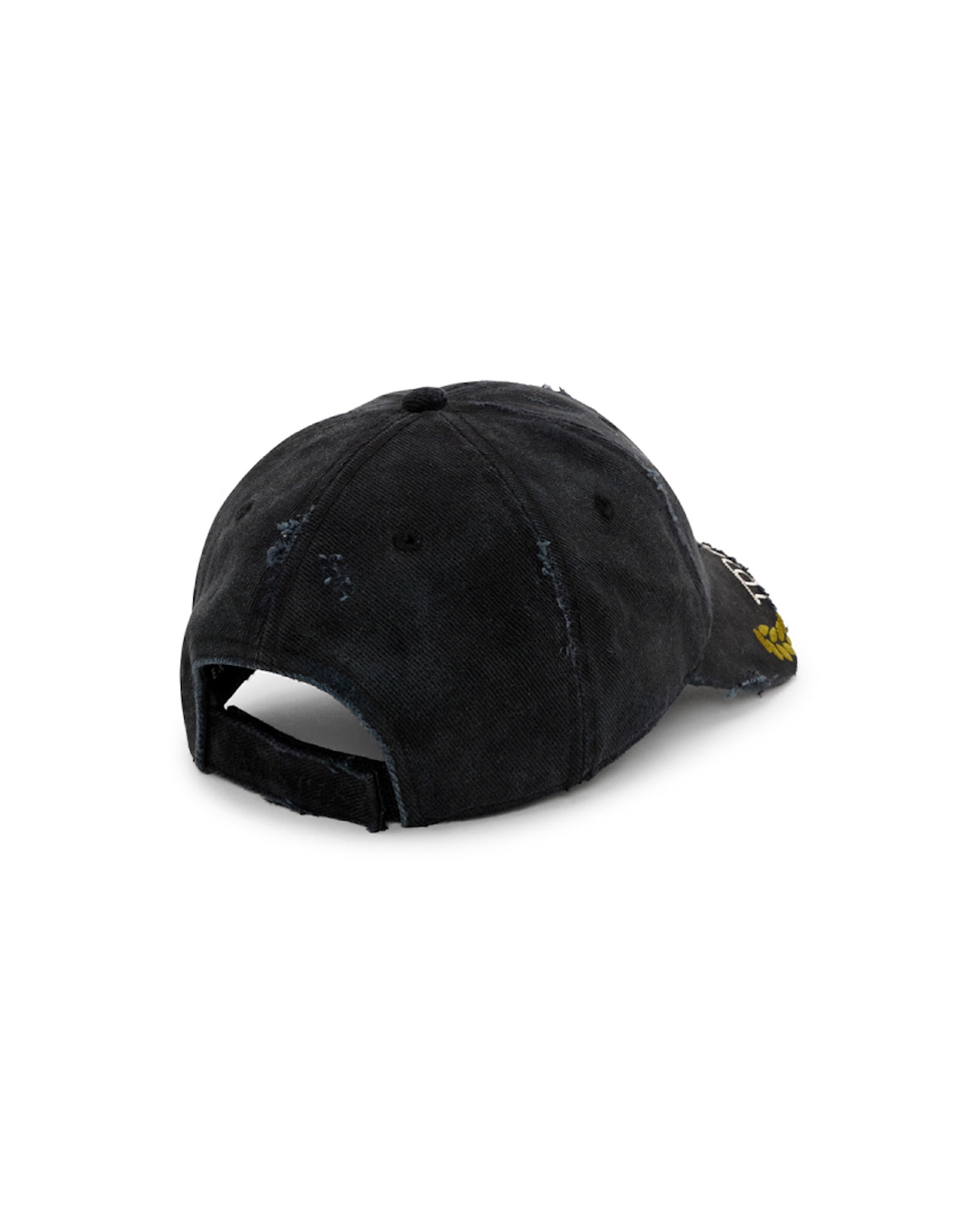 Martine Rose / CUT PEAK CAP BLACK WASHED