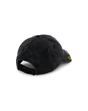 Martine Rose / CUT PEAK CAP BLACK WASHED