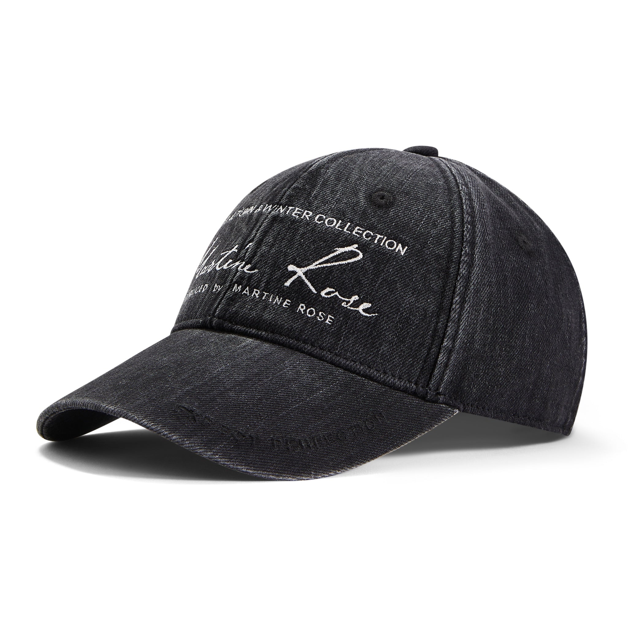 Martine Rose / SIGNATURE CAP BLACK WASHED BLACK