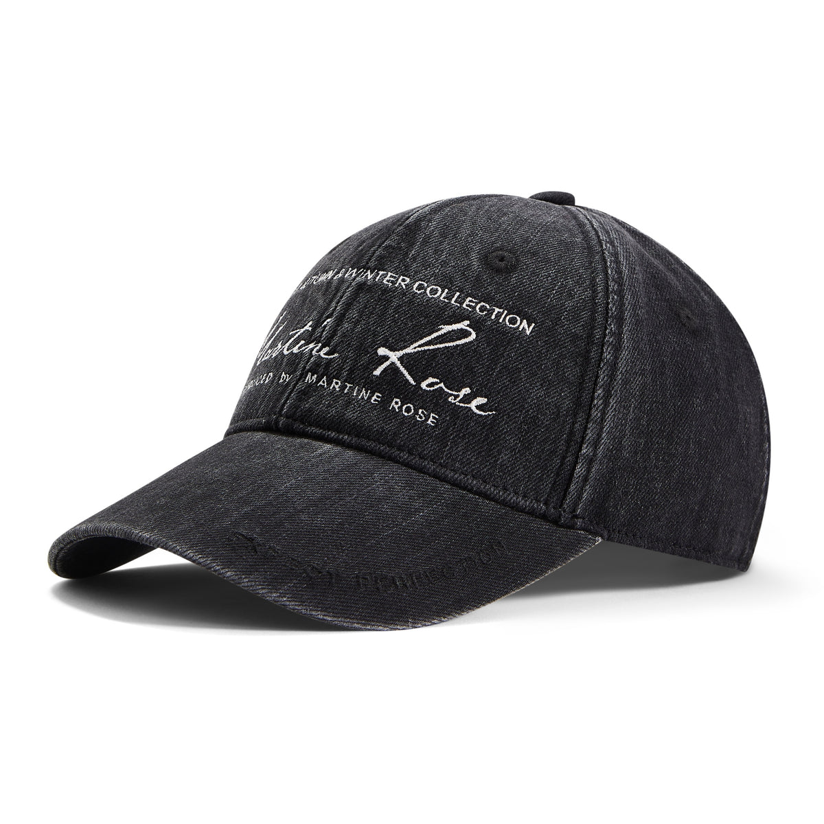 未使用 Martine Rose 25SS ベースボールキャップ Martine Rose / SIGNATURE CAP BLACK WASHED BLACK