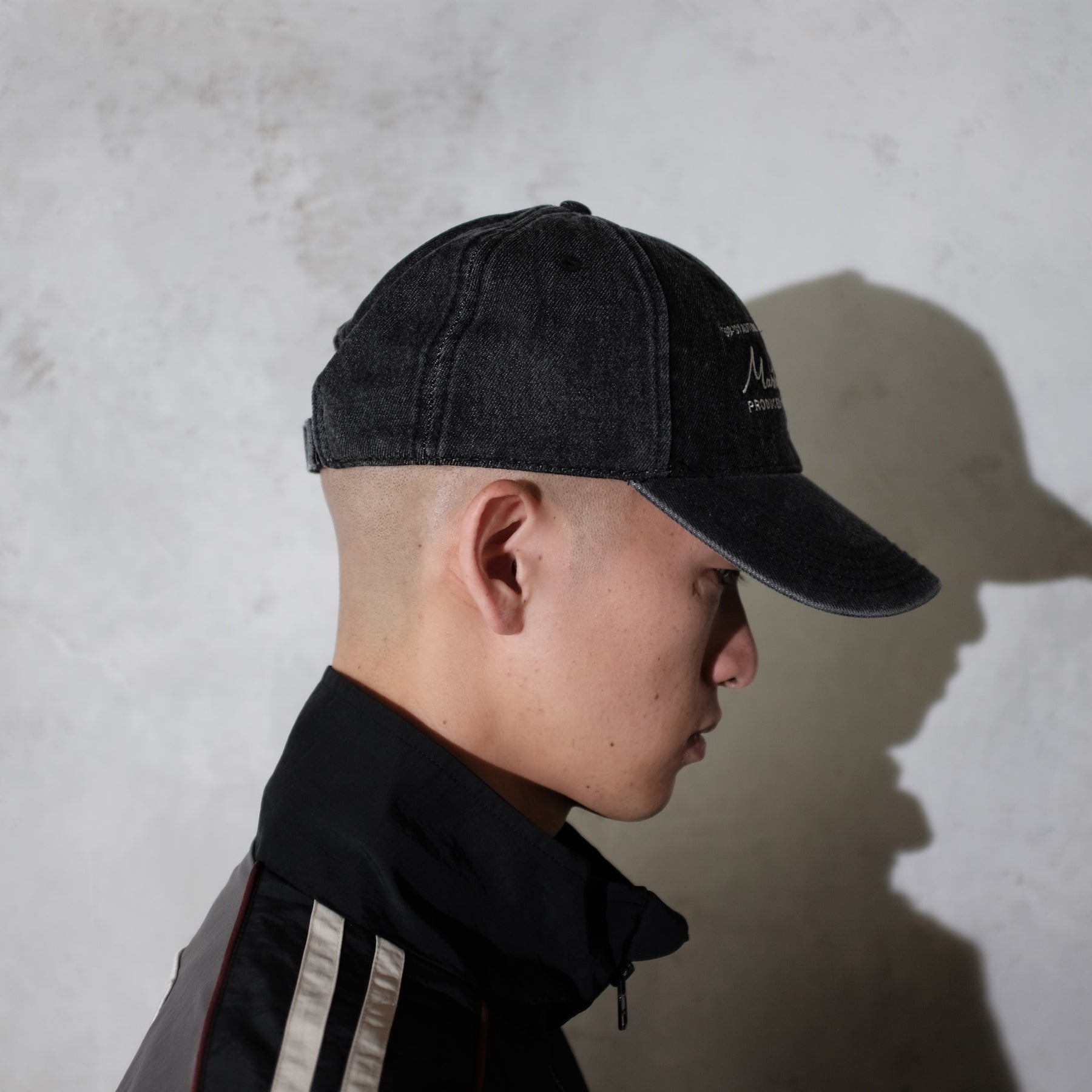 Martine Rose / SIGNATURE CAP BLACK WASHED BLACK