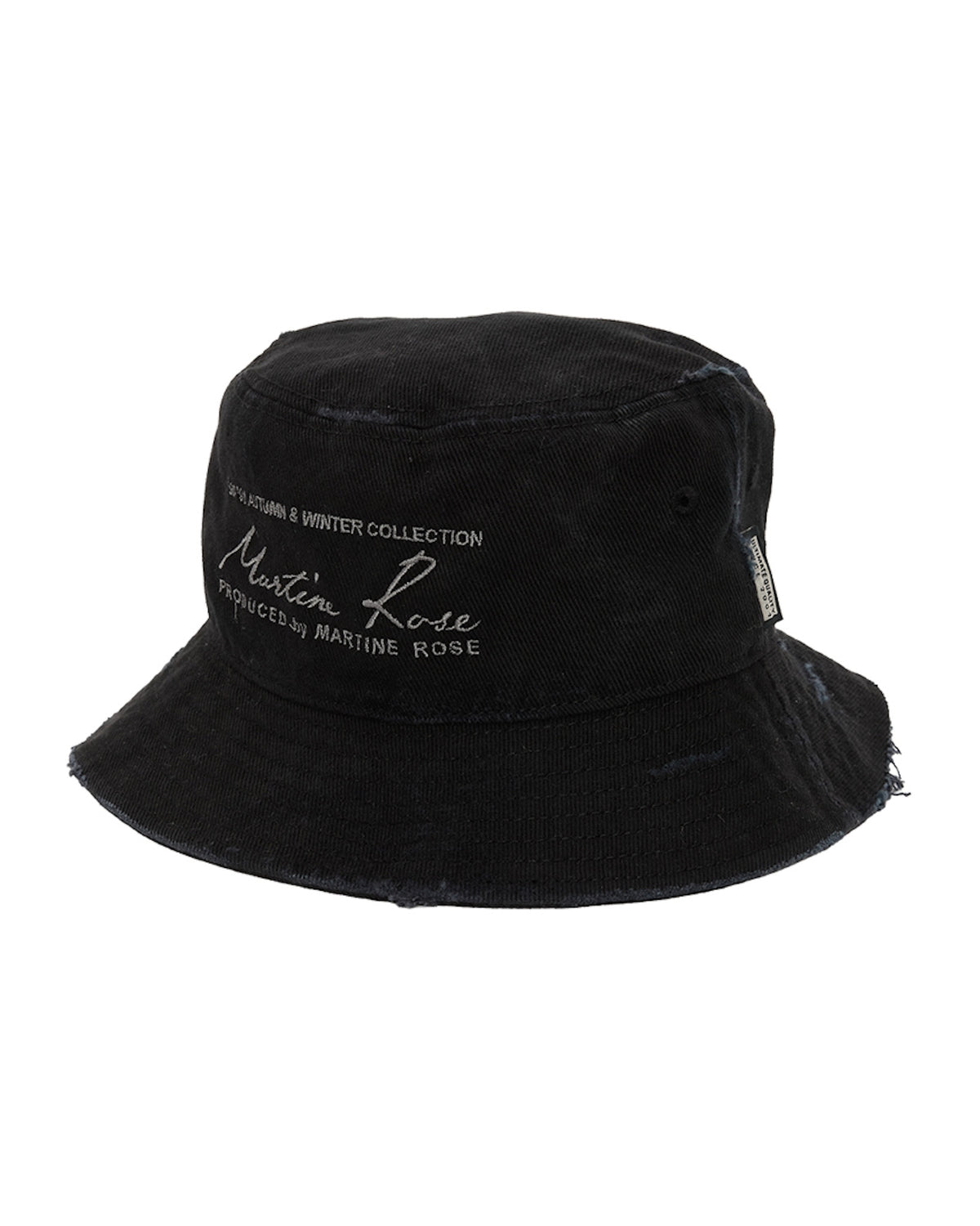 Martine Rose / SIGNATURE BUCKET HAT BLACK WASHED