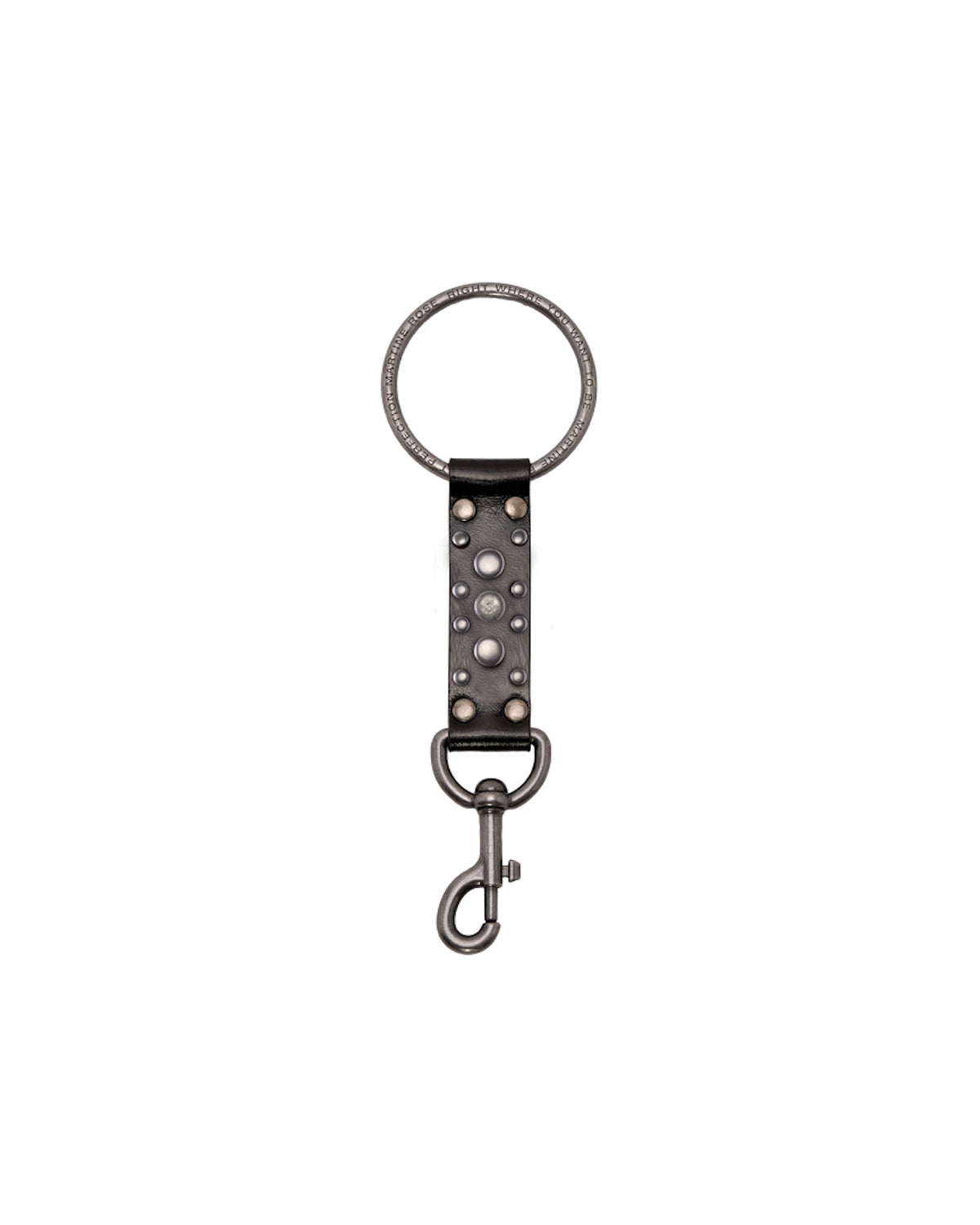 Martine Rose / STUDDED O RING KEYCHAIN BROWN