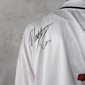 Martine Rose / COLLAGE FOOTBALL TOP WHITE BURGUNDY