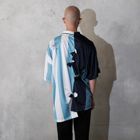 Martine Rose / COLLAGE FOOTBALL TOP BLUE STRIPE