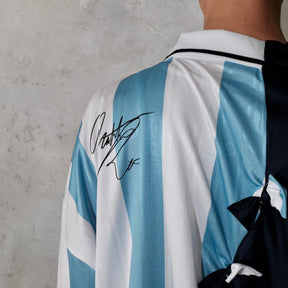 Martine Rose / COLLAGE FOOTBALL TOP BLUE STRIPE