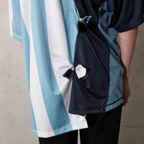 Martine Rose / COLLAGE FOOTBALL TOP BLUE STRIPE
