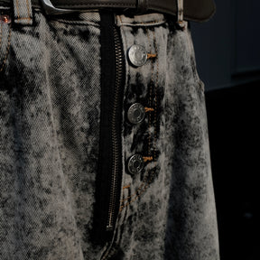 <span style="color: #f50b0b;">Last One</span> Martine Rose / ZIP HEM JEAN GREY ACID WASH