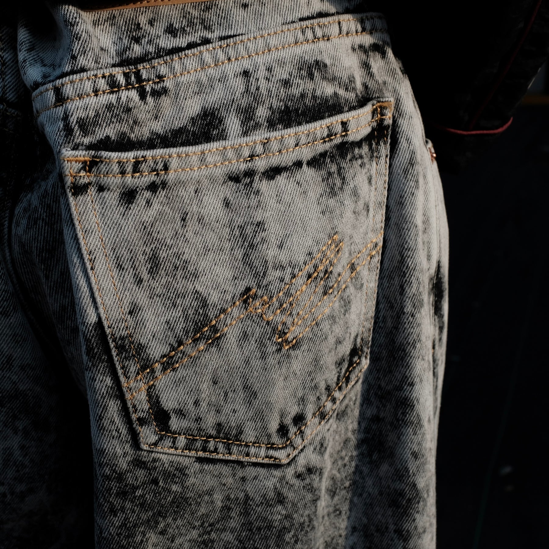 <span style="color: #f50b0b;">Last One</span> Martine Rose / ZIP HEM JEAN GREY ACID WASH