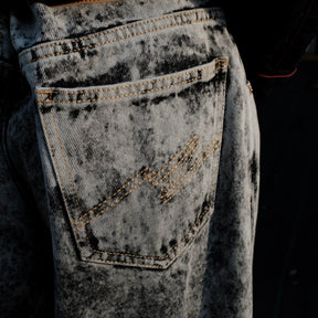 <span style="color: #f50b0b;">Last One</span> Martine Rose / ZIP HEM JEAN GREY ACID WASH