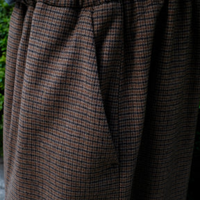 Martine Rose / EXTREME WIDE LEG TAILORED TROUSER BROWN