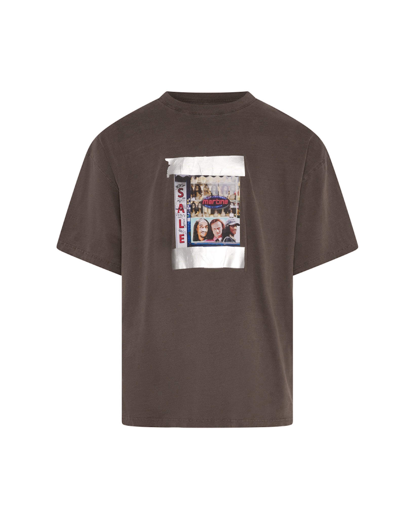 Martine Rose / SS OVERSIZED T-SHIRT BROWN WASHED