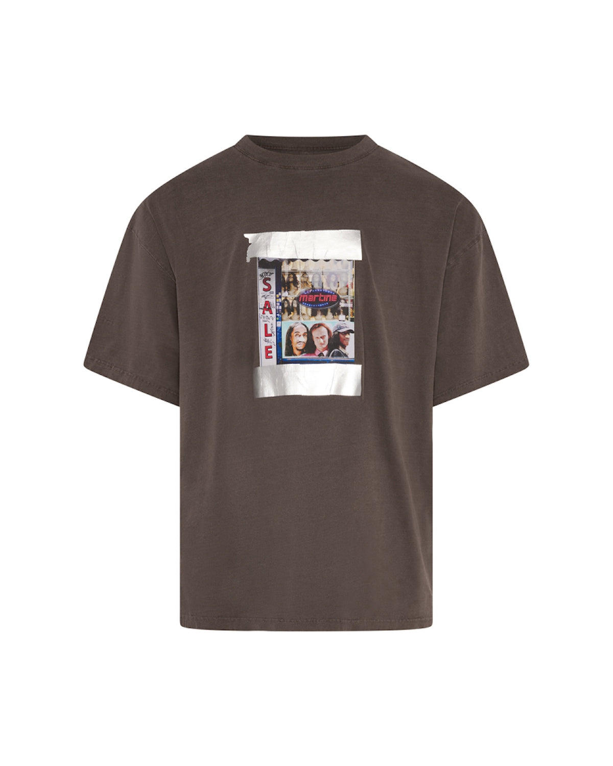 Martine Rose / SS OVERSIZED T-SHIRT BROWN WASHED