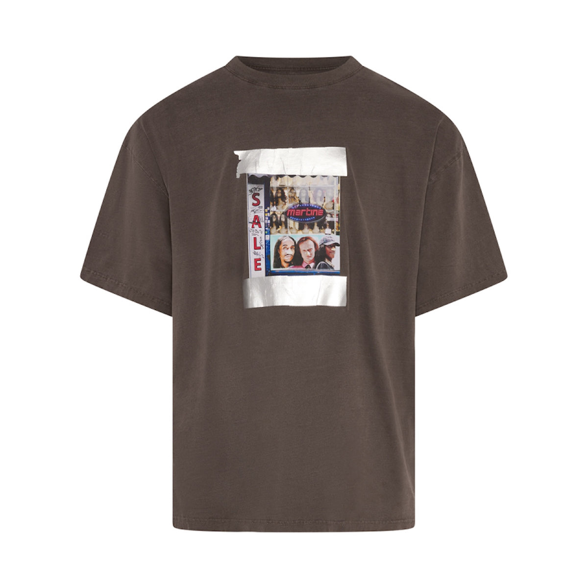 Martine Rose / SS OVERSIZED T-SHIRT BROWN WASHED