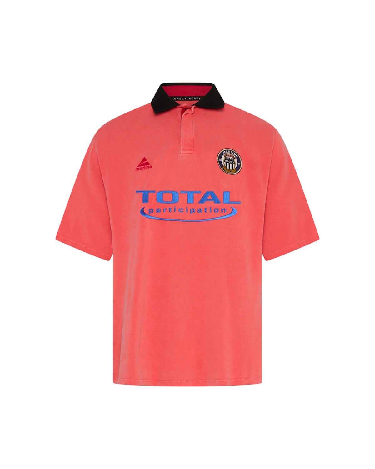 Martine Rose / OVERSIZED SS POLO PINK WASHED