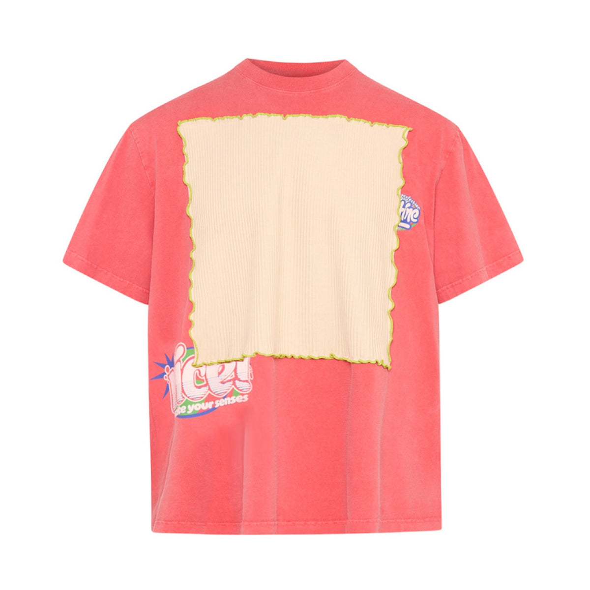 Martine Rose / WINDOW T-SHIRT PINK HOT