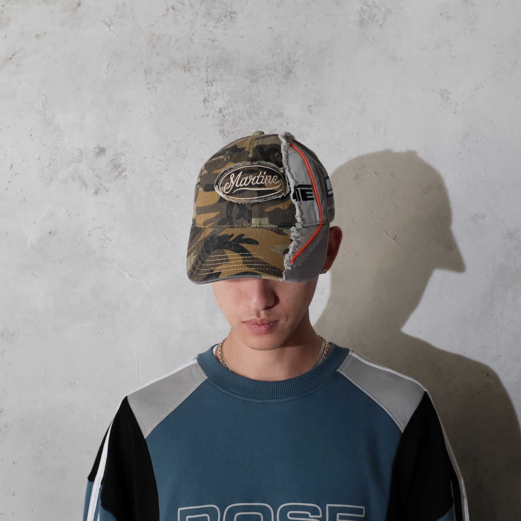 Martine Rose / COLLAGE CAP GREEN CAMO