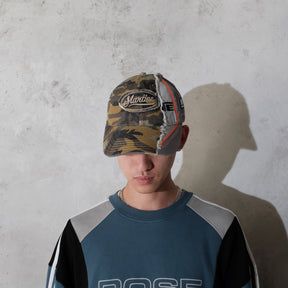 Martine Rose / COLLAGE CAP GREEN CAMO