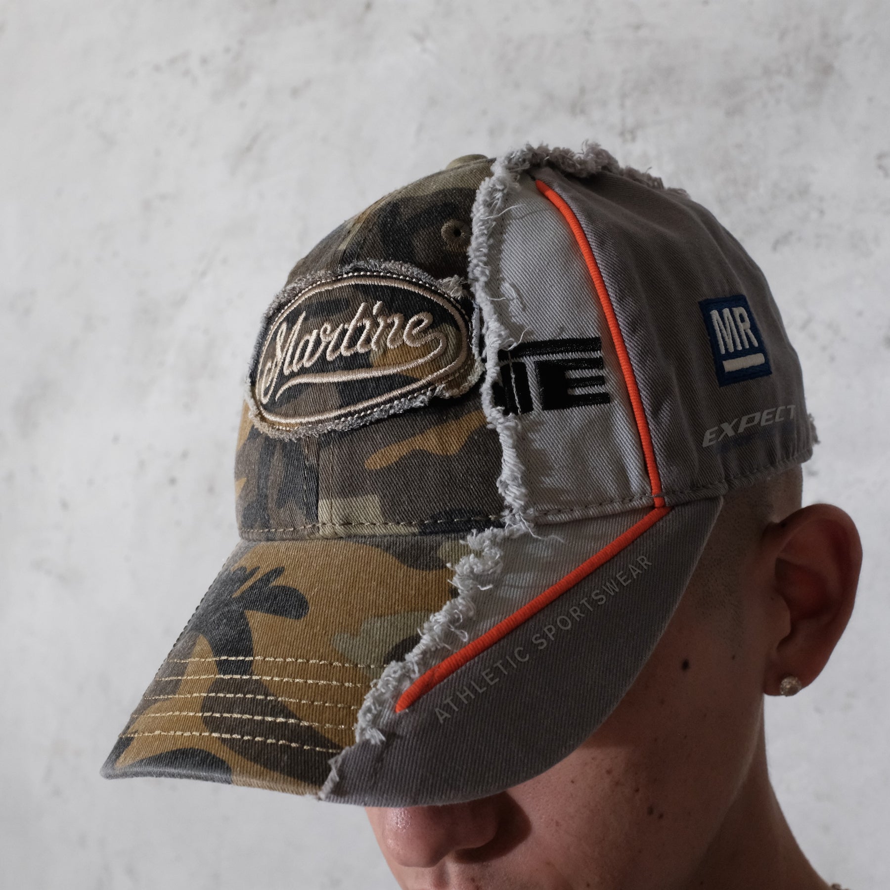 Martine Rose / COLLAGE CAP GREEN CAMO