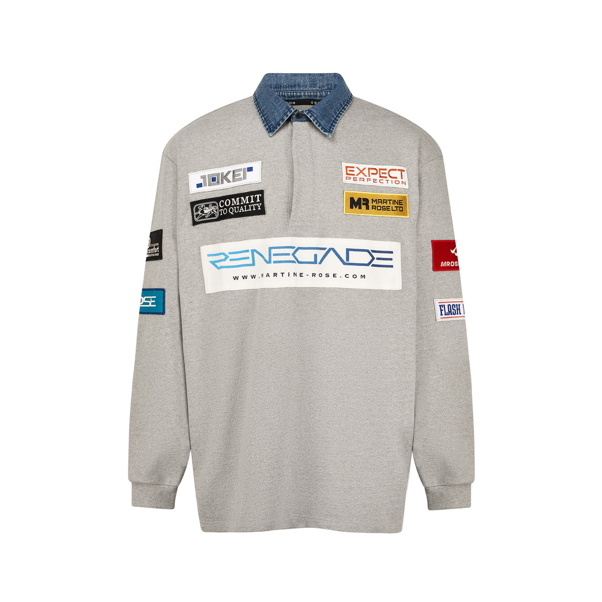 Martine Rose / RUGBY POLO GREY MARL