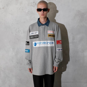 <span style="color: #f50b0b;">Last One</span> Martine Rose / RUGBY POLO GREY MARL