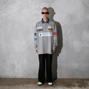 <span style="color: #f50b0b;">Last One</span> Martine Rose / RUGBY POLO GREY MARL