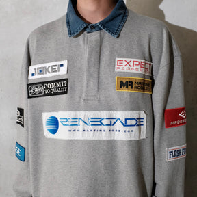 <span style="color: #f50b0b;">Last One</span> Martine Rose / RUGBY POLO GREY MARL