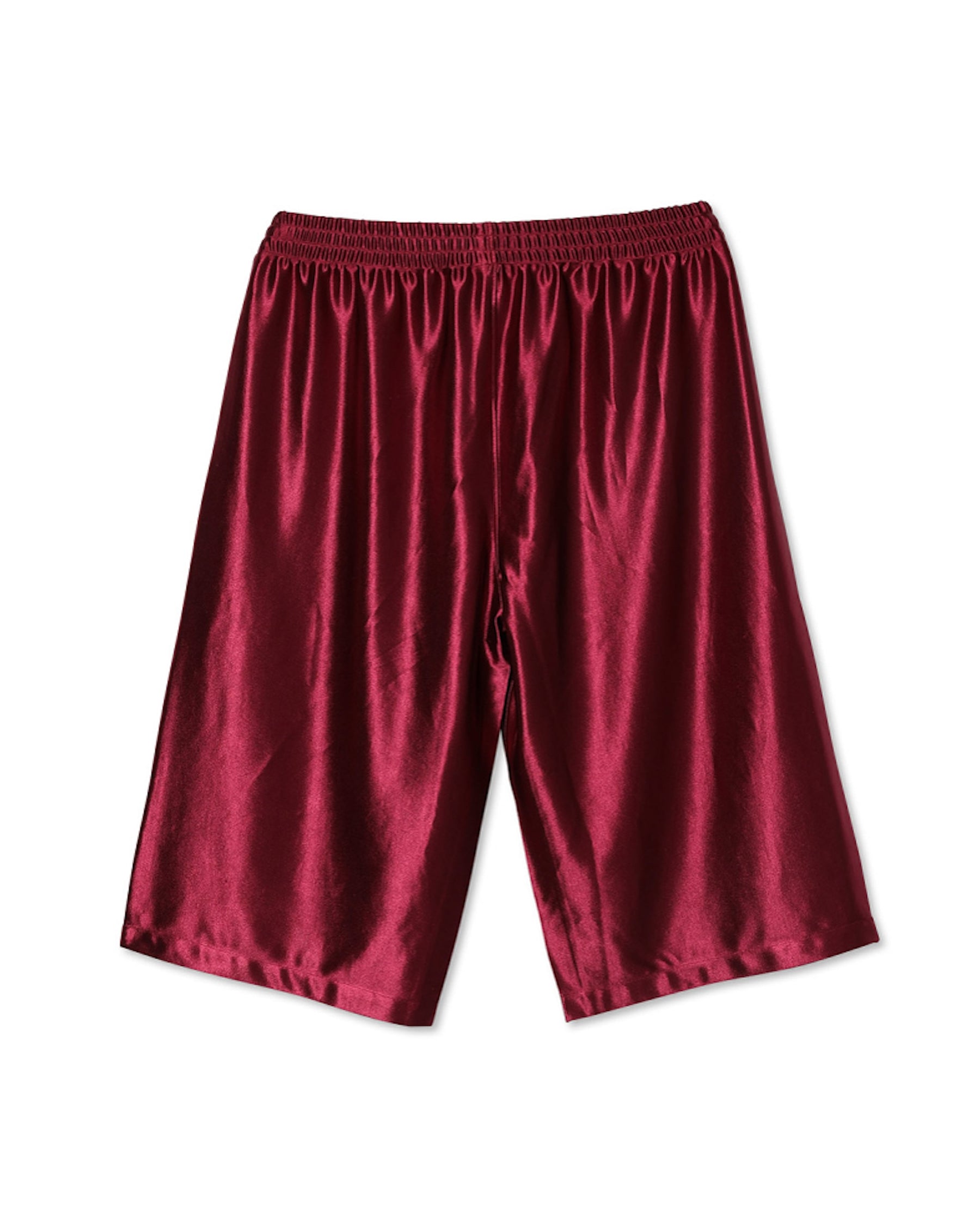 ROTOL / Poly Satin Basketball Shorts WINE RED