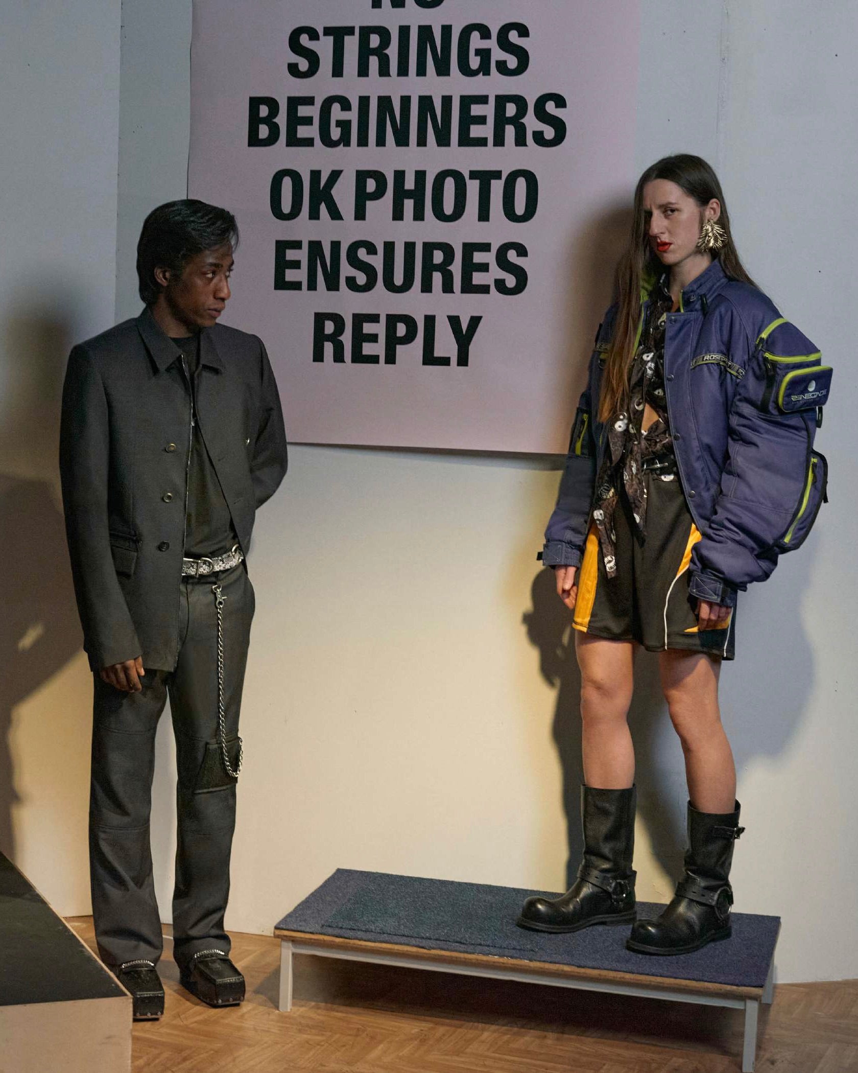 <span style="color: #f50b0b;">Last One</span> Martine Rose / O RING MOTO BOOT BLACK