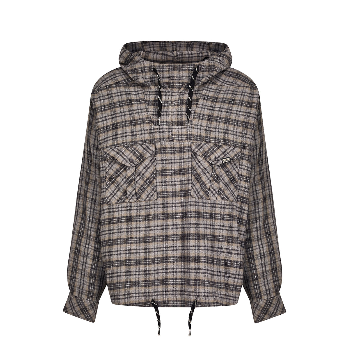 Martine Rose / HOODED SHIRT GREY CHECK