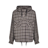Martine Rose / HOODED SHIRT GREY CHECK
