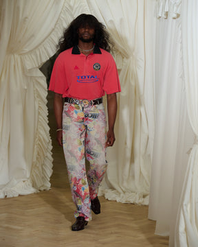 Martine Rose / OVERSIZED SS POLO PINK WASHED