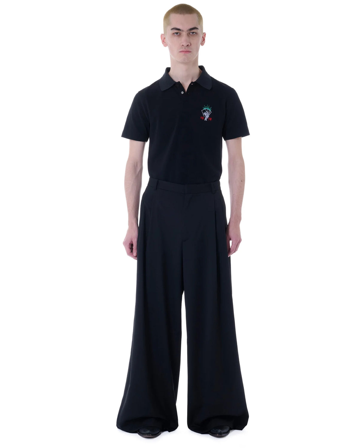 【Pre-Order】LU'U DAN / JUMBO WIDE LEG TROUSERS BLACK