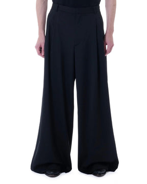 【Pre-Order】LU'U DAN / JUMBO WIDE LEG TROUSERS BLACK