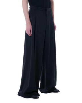 【Pre-Order】LU'U DAN / JUMBO WIDE LEG TROUSERS BLACK