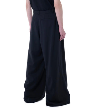 【Pre-Order】LU'U DAN / JUMBO WIDE LEG TROUSERS BLACK