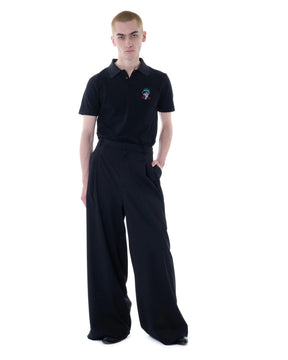 【Pre-Order】LU'U DAN / JUMBO WIDE LEG TROUSERS BLACK