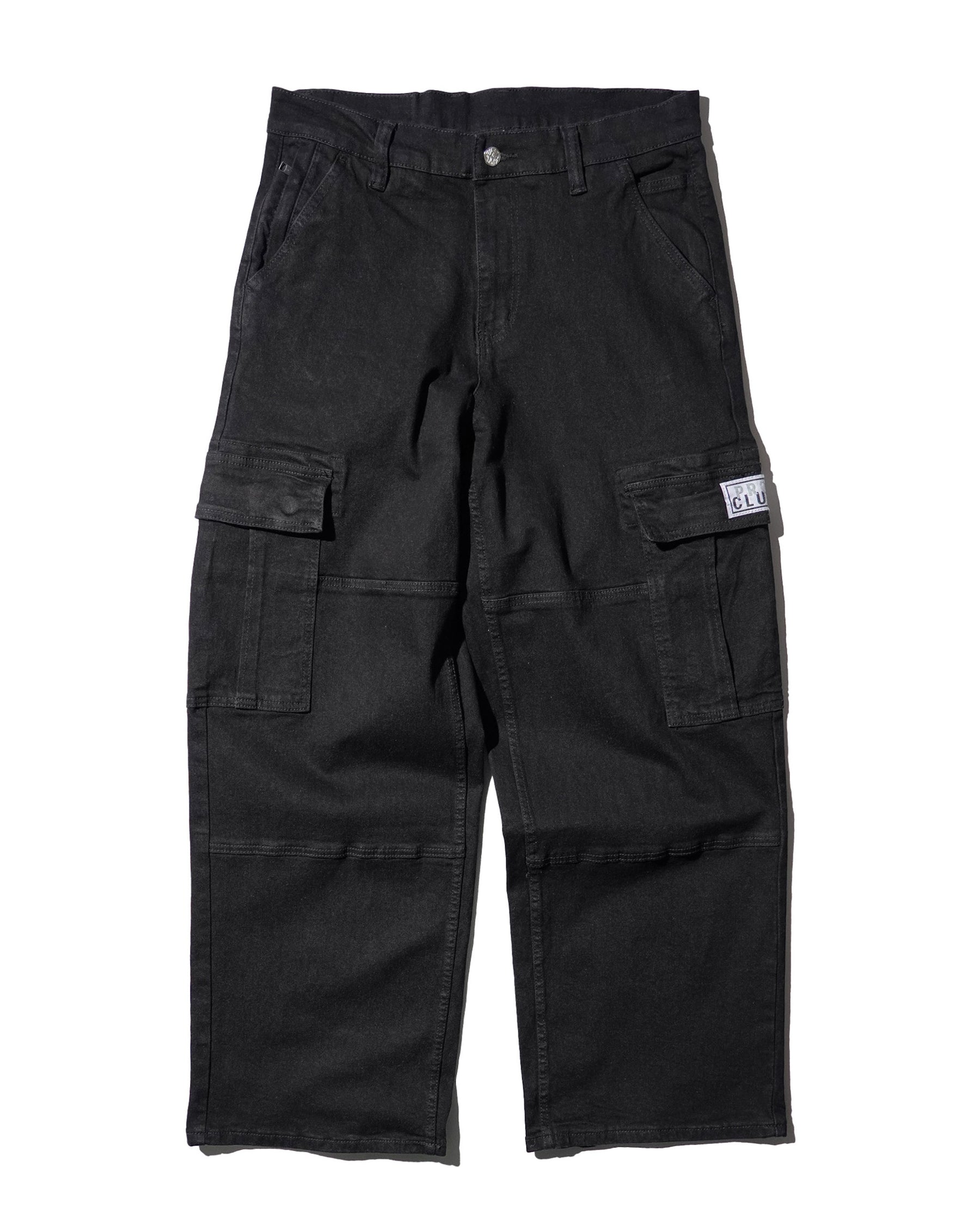 PRO_CLUB_BAGGY_DENIM_CARGO_BLACK_1