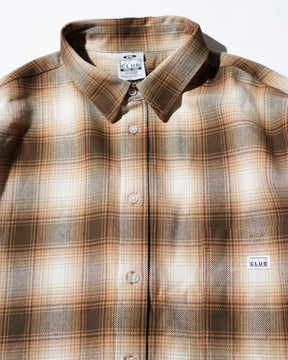 PRO_CLUB_Heavy_Wide_Ombre_Flannel_Shirt_BROWN_10