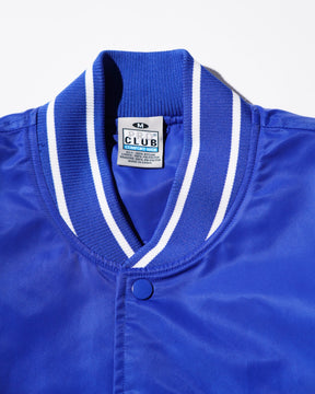 PRO CLUB / Heavyweight Satin Baseball Jacket BLUE 9