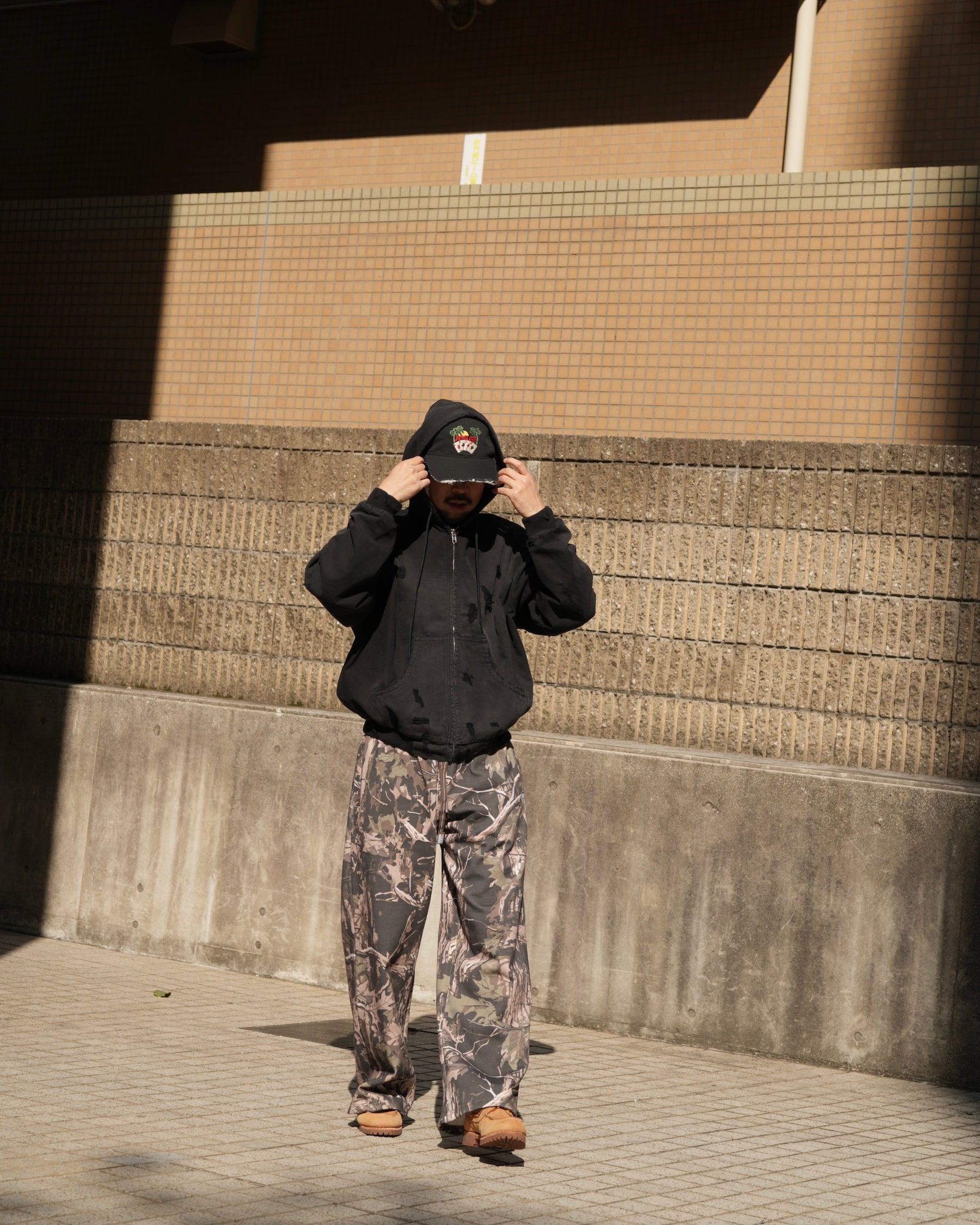 PRO CLUB / Heavywide Fleece Sweat Pant CAMO 30