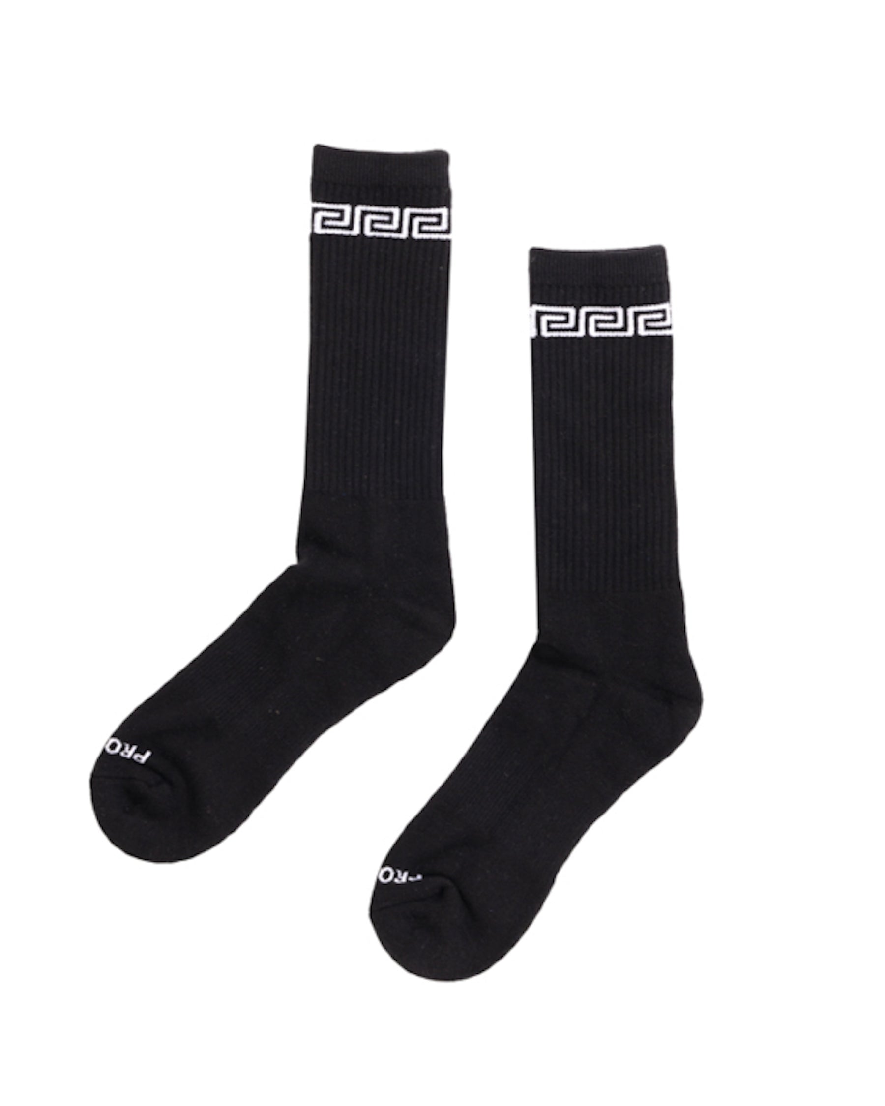 <span style="color: #f50b0b;">Last One</span> PRO CLUB / PC LINK CREW SOCK BLACK
