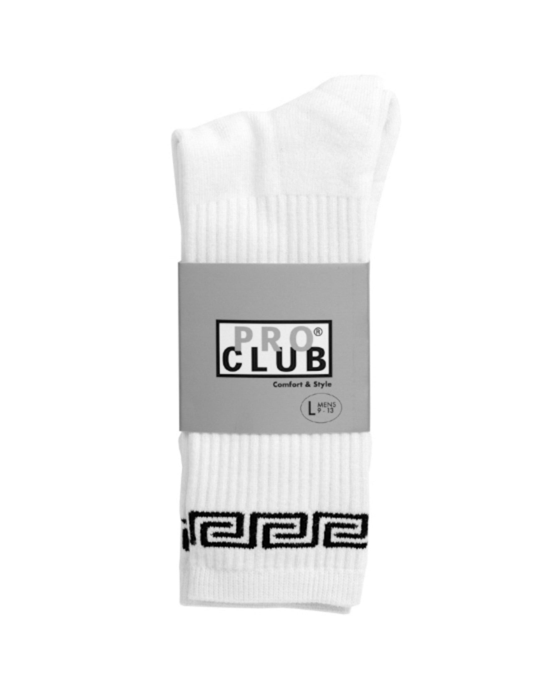 PRO CLUB / PC LINK CREW SOCK WHITE