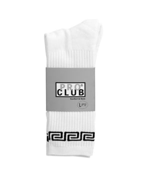 PRO CLUB / PC LINK CREW SOCK WHITE